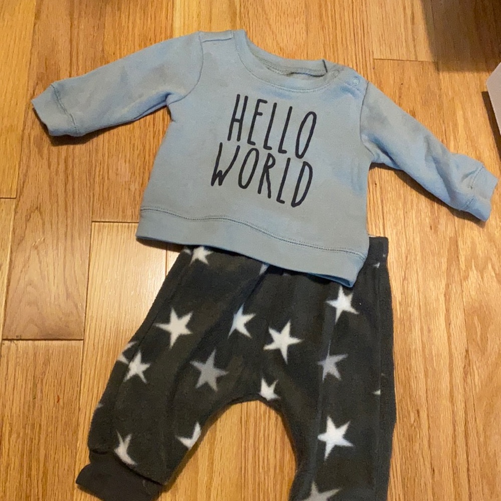 Hello World fleece set
